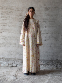 Indian model Deepika Sagar in a minimalist floral maxi dress for Tado Lookbook 
