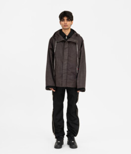 Indian model Prince wearing black streetwear for Veg Non Veg lookbook shoot with ALF modeling agency 